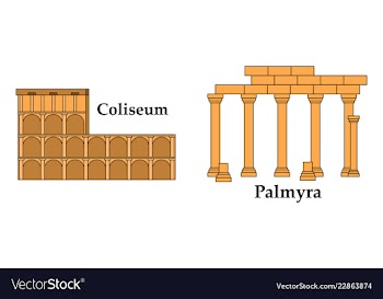 Travel journey concept famous monuments of world vector image
