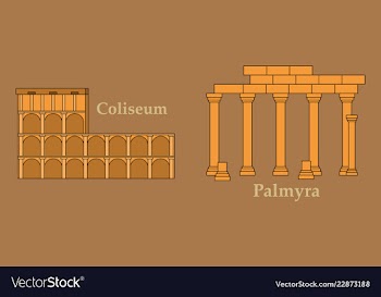 Travel journey concept famous monuments of world vector image