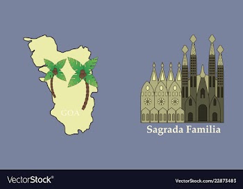Travel journey concept famous monuments of world vector image