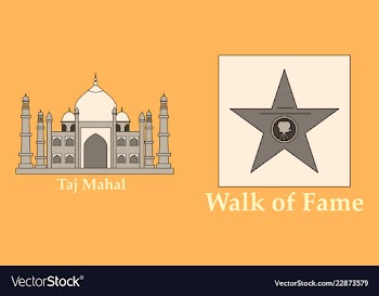 Travel journey concept famous monuments of world vector image