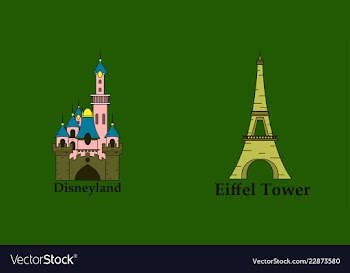 Travel journey concept famous monuments of world vector image