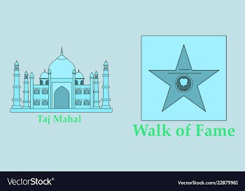 Travel journey concept famous monuments of world vector image