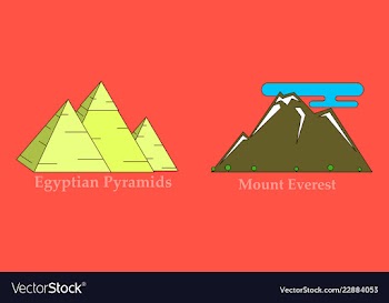 Travel journey concept famous monuments of world vector image