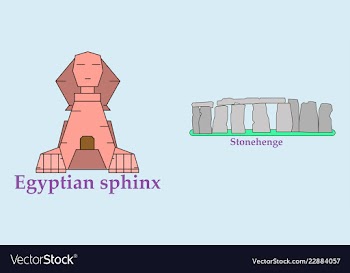 Travel journey concept famous monuments of world vector image
