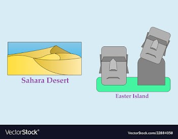 Travel journey concept famous monuments of world vector image