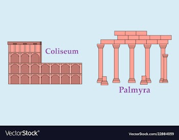 Travel journey concept famous monuments of world vector image