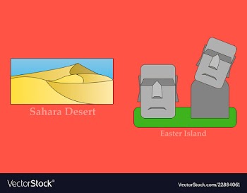 Travel journey concept famous monuments of world vector image
