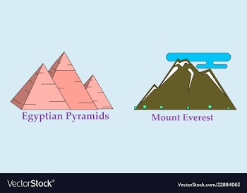 Travel journey concept famous monuments of world vector image