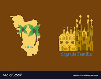 Travel journey concept famous monuments of world vector image