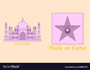 Travel journey concept famous monuments of world vector image