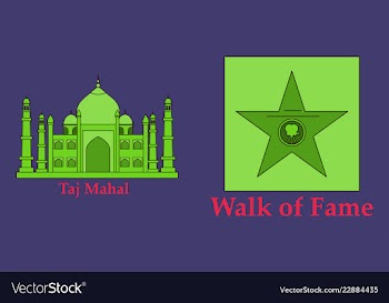 Travel journey concept famous monuments of world vector image