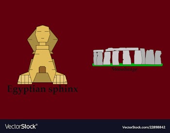 Travel journey concept famous monuments of world vector image