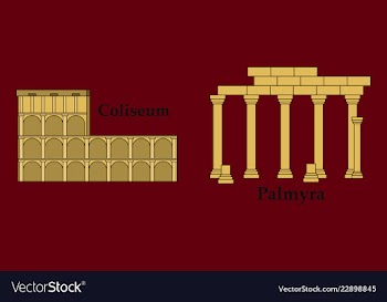 Travel journey concept famous monuments of world vector image