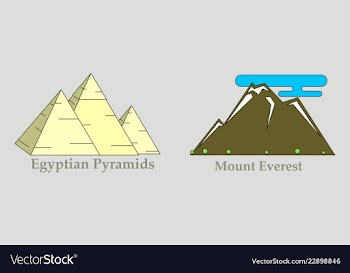 Travel journey concept famous monuments of world vector image