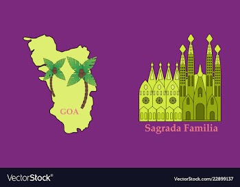 Travel journey concept famous monuments of world vector image