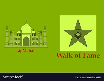 Travel journey concept famous monuments of world vector image