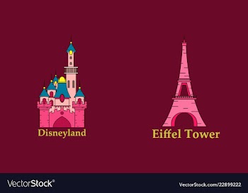 Travel journey concept famous monuments of world vector image