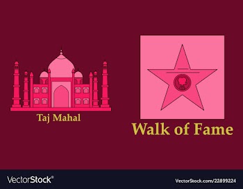 Travel journey concept famous monuments of world vector image