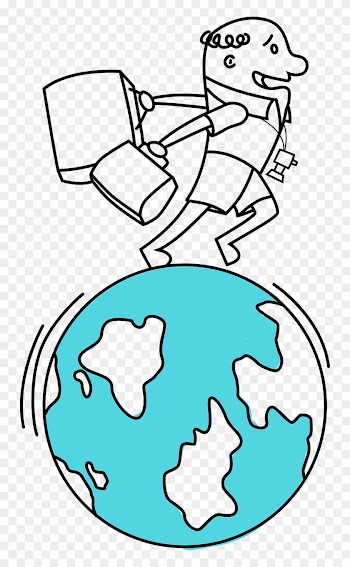 Travel, Man Travel Run Earth Continents Camera Tou - Travel