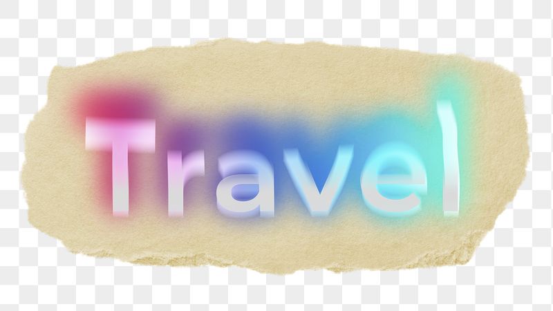 Travel png ripped paper word | Free PNG - rawpixel