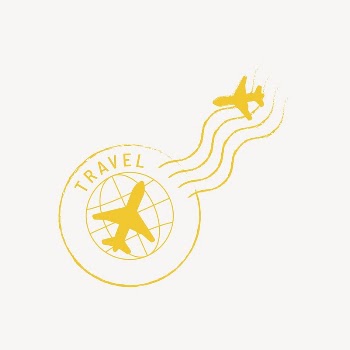 Travel stamp, ephemera clipart, vacation | Free Photo - rawpixel