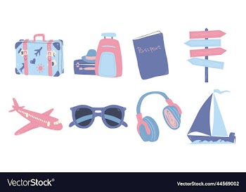 travel sticker design collection