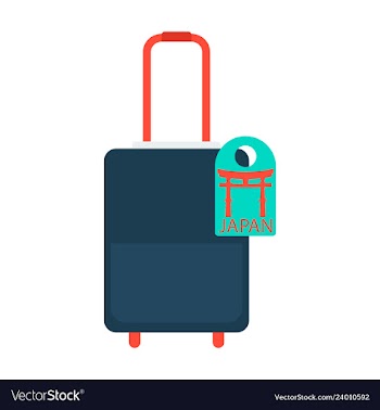 Travel suitcase for camping tourism cartoon of vector image