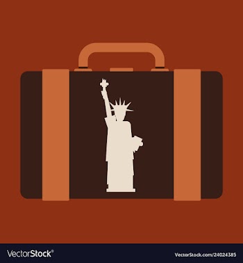 Travel suitcase for camping tourism cartoon of vector image