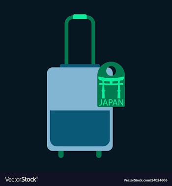 Travel suitcase for camping tourism cartoon of vector image