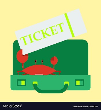 Travel suitcase for camping tourism cartoon of vector image