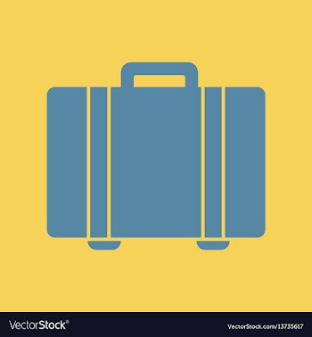 Travel suitcase vector image