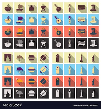 Travel symbols and tourism signs vector image