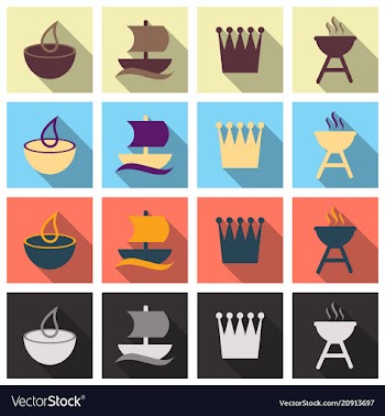 Travel symbols and tourism signs vector image