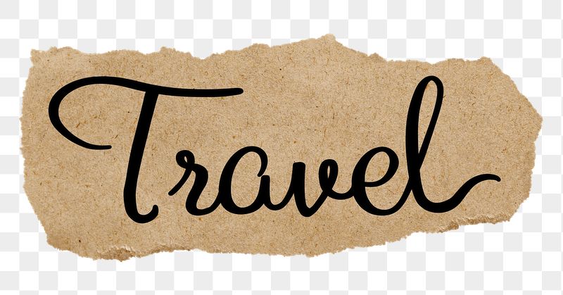 Travel word png, black calligraphy | Free PNG - rawpixel