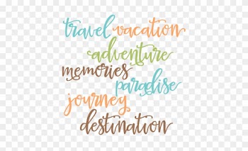 Travel Words Set Svg Scrapbook Cut File Cute Clipart - Scalable Vector Graphics