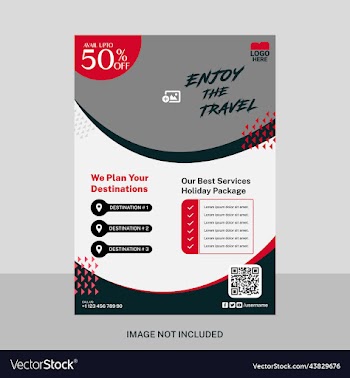 travelling trip corporate flyer design deal offer