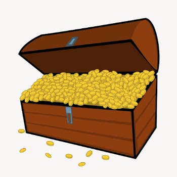 Treasure chest clipart, illustration vector. | Free Vector - rawpixel