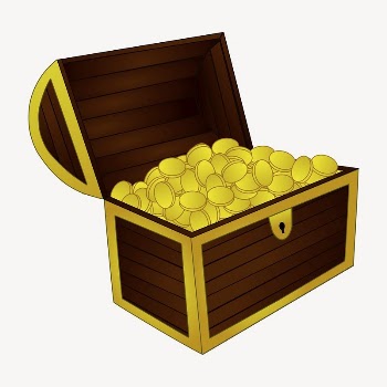 Treasure chest clipart, illustration vector. | Free Vector - rawpixel