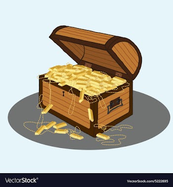 Treasure chest vector image