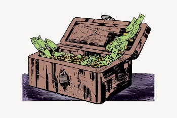 Treasure collage element, drawing illustration | Free Vector Illustration - rawpixel