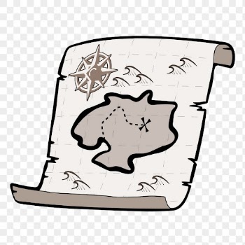 Treasure map png sticker illustration, | Free PNG - rawpixel