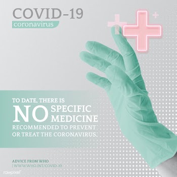 Treatment and cure medicine for COVID-19 pandemic facts by WHO vector .. | Free  vector - 2320278