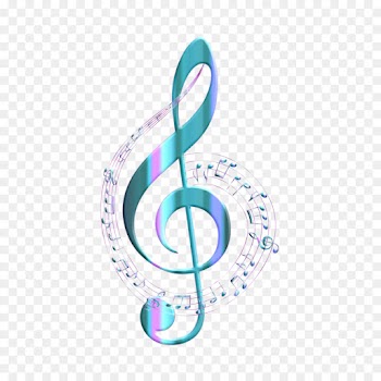 Treble, Clef, Music, Turquoise, Logo PNG
