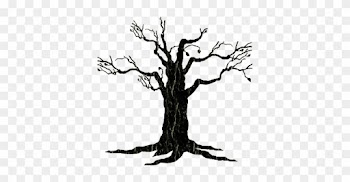 Tree-058 - Gnarly Tree Clip Art