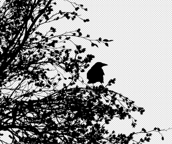 Tree and bird svg transparent library - RR collections