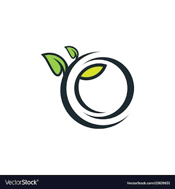Tree and leaf logo template vector image