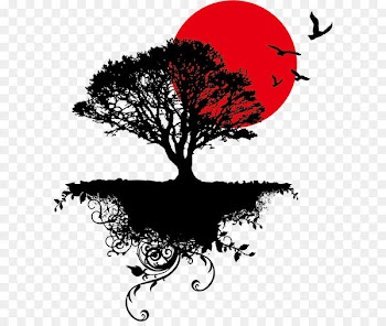 Tree Art Clip art - Sunset Vector 