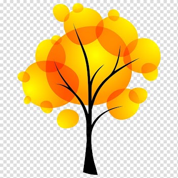 Tree, Autumn trees abstract art background transparent background PNG clipart