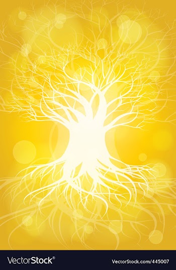 Tree background vector image