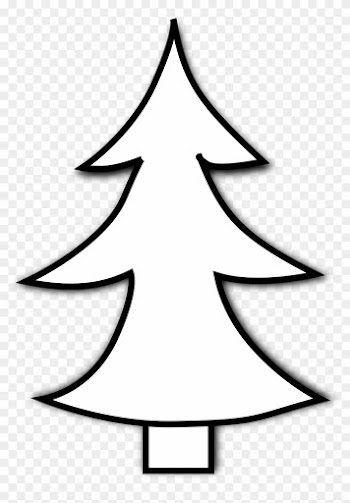 Tree Black And White Christmas Tree Clipart Black And - Line Drawing Of Christmas Tree